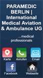 Mobile Screenshot of paramedic-berlin.de